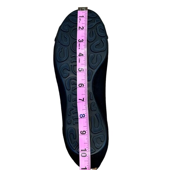 Jimmy Choo 'Morse' Ballerinas, Black Suede Flat, Size 9 - Picture 12 of 12